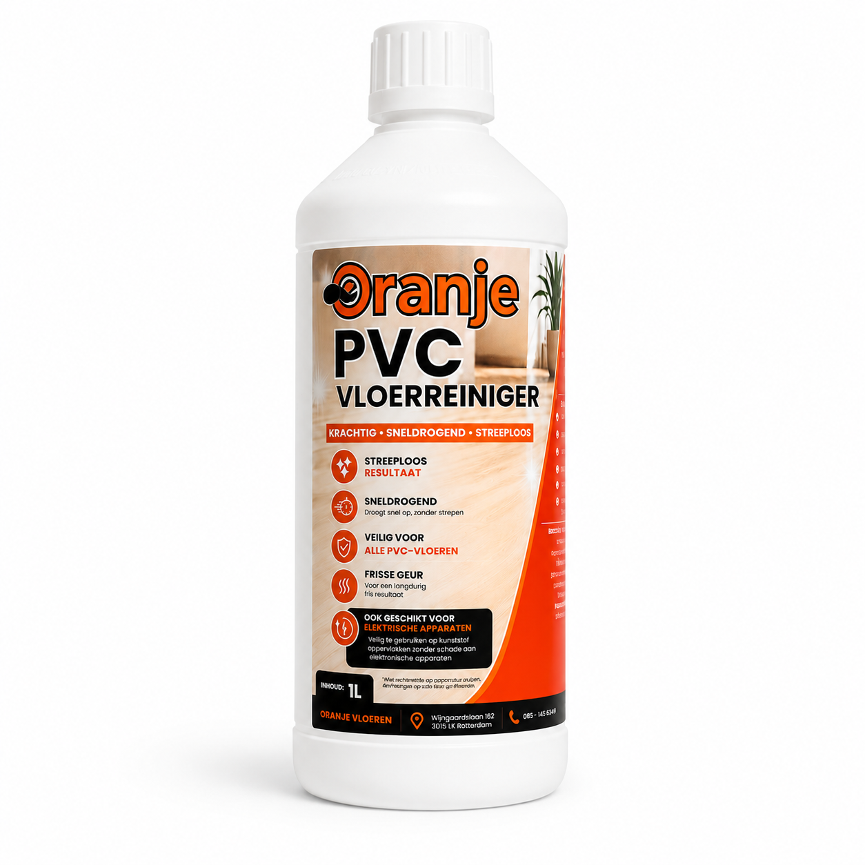 Oranje PVC Vloerreiniger
